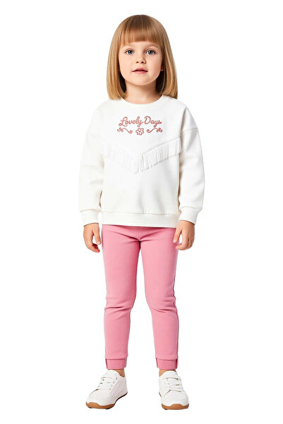 PayBuy Cotton Oversized Girls' Knitted Set Slogan Printed and Tassel Details Quality Stylish Comfortable