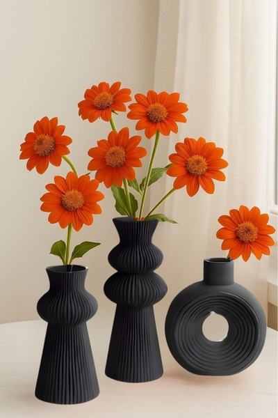 Minima Art Studio Nordic Style Bohemian Set of 3 (16Cm&24Cm&20Cm) Vase Pinterest Vase Decorative Living Room Accessory