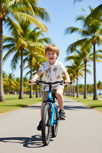 PayBuy Boys' Top-Bottom Tropical Printed Short-Sleeved Shirt and Shorts Set Quality Stylish Comfortable