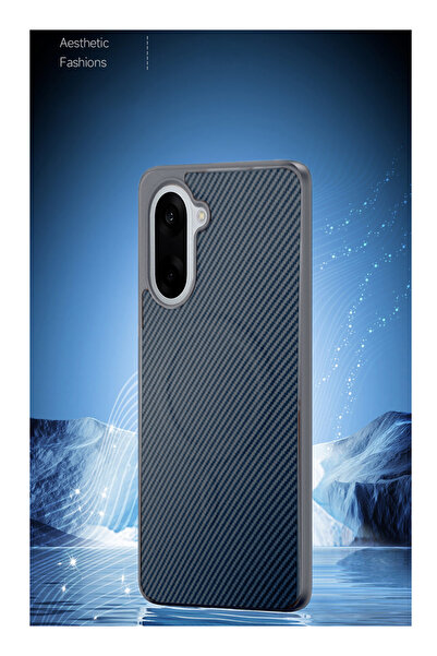 Wtech OnePlus Nord CE5 5G 2025 Soft Silicone Carbon Fiber Magsafe Protective Back Case Cover