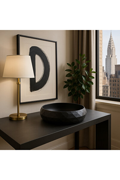 TriVox3D Decorative Door Entrance Money, Key, Wallet Bowl Ornament (Diameter 25 cm)