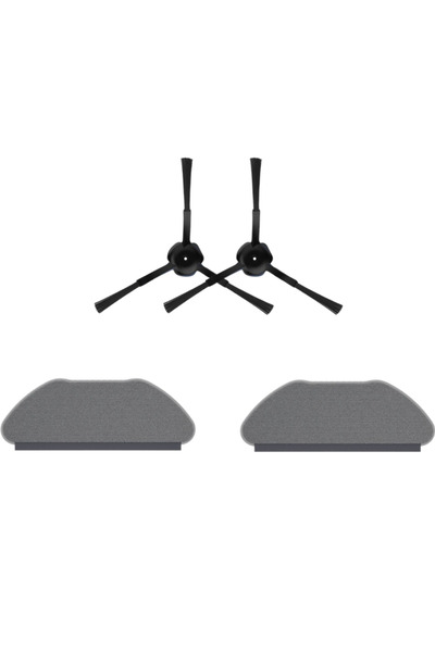 Asgard Grup 2 perii laterale negre, 2 mopuri compatibile cu 360 S10