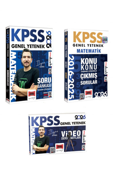 Yargı Yayınları 2026 KPSS Genel Yetenek Matematik İlyas Güneş Soru+Video+Çıkm...