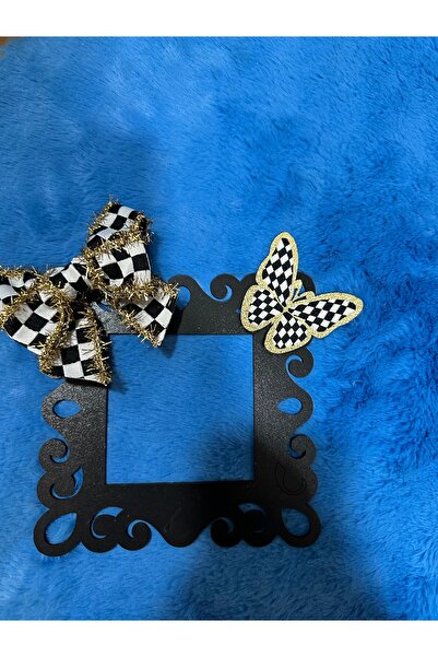 Marrone Doorbell Ornament with Bow and Butterfly Plug Frame