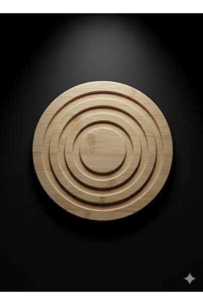 Hagen 17X17Cm Bamboo Trivet Circle Protector Pot Mat Table Protector Presentation Serving Kitchen Countertop Mat