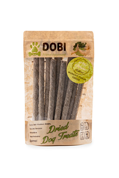 DOBİ %100 Doğal Organik Köpek Ödül Maması Munchy Çubuk 100gr | Katkısız, Glut...