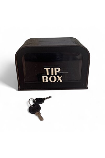 UNT Modern Wooden Tip Box – Laser Cut Lockable Type Box / Black