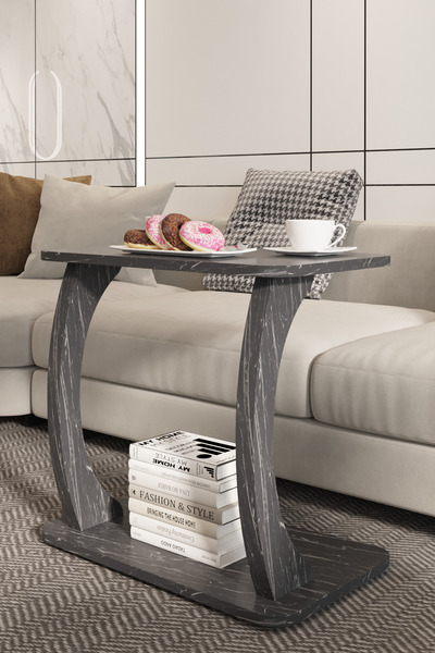 interGO C Ayaklı Yan SehpaLaptop Sehpası, Koltuk Sehpası, Kahvaltı Masası, Çalışma Sehpası