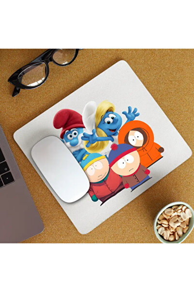 OEM Mousepad South Park Smurfs Papa Smurf Smurfette