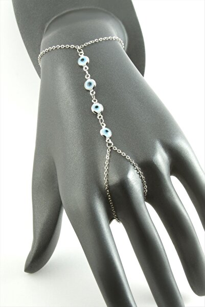 OSENSE Nrzsnt Round Stone Steel (124322) Şahmeran-Silver Color