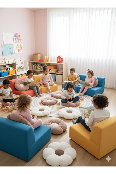 Rosie Toyz PAPATYA YASTIK PELUŞ YASTIK KIRLENT MİNDER-İTHAL KUMAŞ-ANTİALERJİK