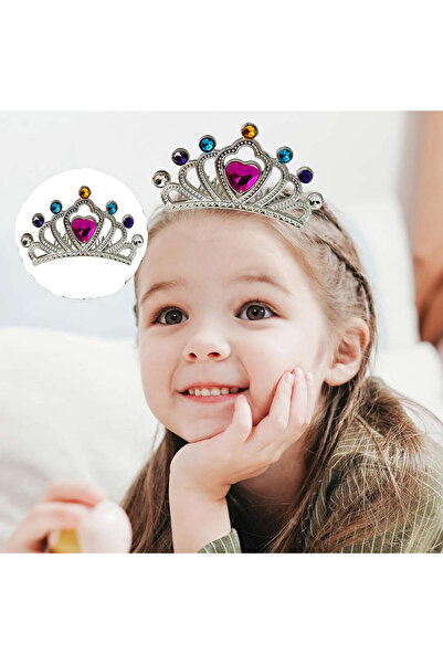 ZERO LAND Nrzsnt Silver Color Scalloped Model Princess Queen Crown 1 No (221047) 12X7 cm