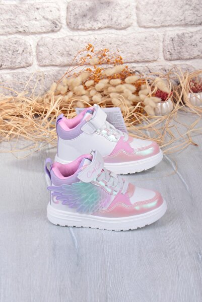 fort Cool Helen Comfortable Lightweight Wing Figured High-Top Sneaker Girls' Shoes