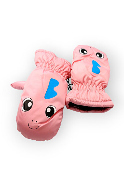 Mustran 5-10 Years Old Children's Patterned Snow Gloves | Waterproof Fleece Lining Winter Warmer Model