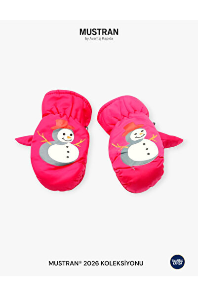 Mustran 3-6 Years Old Children's Patterned Snow Gloves | Waterproof Fleece Lining Winter Warmer Model