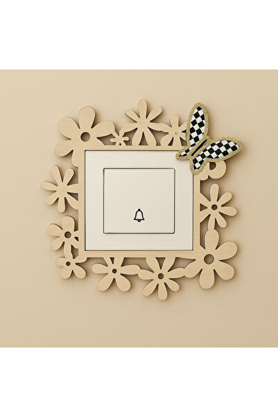 Marrone Butterfly Socket Frame Double-Sided Tape Ring Ornament