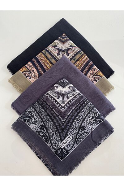 poloist 4 Mixed Patterned Cheesecloth Writing