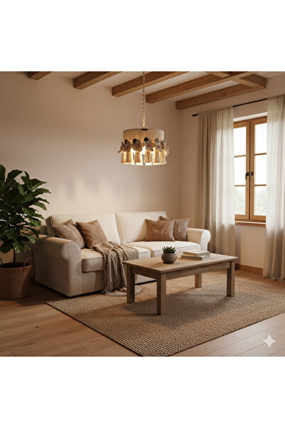 NGAHOME Makrome Bohem El Yapımı Avize