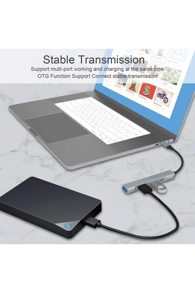 MRG Adaptor Hub USB Lightning MGL231, 3x USB, USB 3.0, Multiport 4 in 1