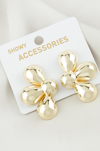 ZERO LAND Nrzsnt Flower (234312) Metal Earrings-Yellow