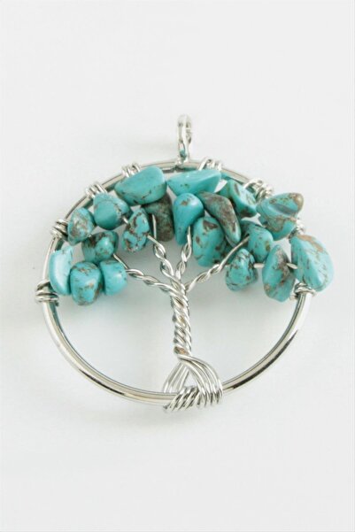 ZERO LAND Nrzsnt Turquoise Heart Natural Stone (234229) Pendant-Turquoise