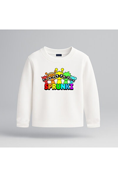 BLITZIST Tricou pentru copii cu mânecă lungă și imprimeu Sprunki (4-13 ani)