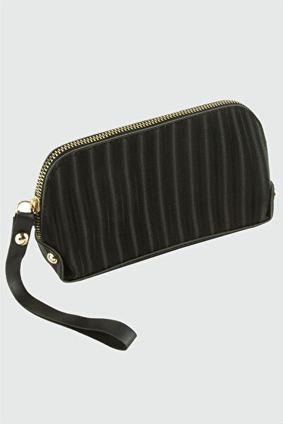 ZERO LAND Nrzsnt Striped Rectangle (234456) Leather Wallet-Black