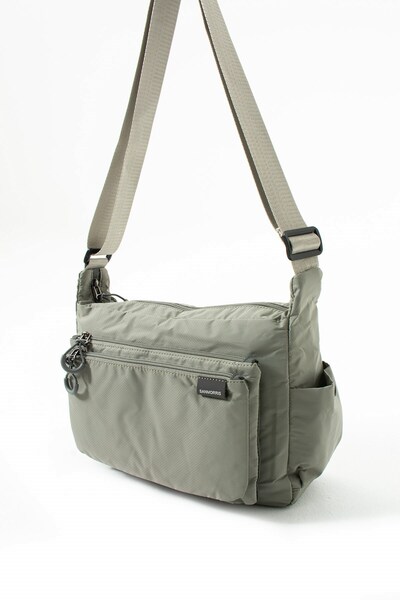 RKY SERENITY Sanmorris Women's 3-Compartment Parachute Fabric Adjustable Crossbody Bag