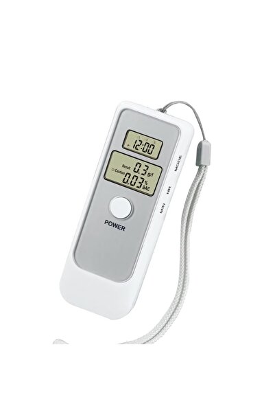 MRG Alcohol Tester M1022, Digital Breathalyzer, LCD Display, Portable, White