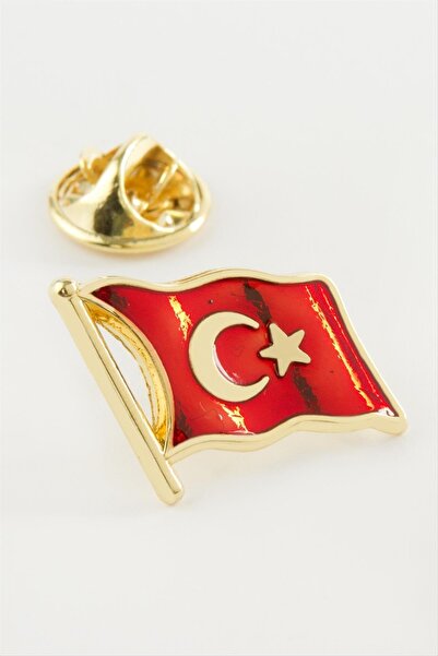 ZERO LAND Nrzsnt Turkish Flag (232620) Lapel Pin-Yellow