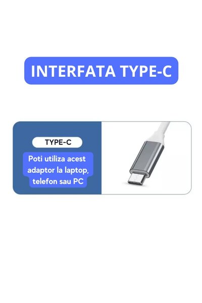 MRG Adaptor Hub USB Type-C MGL232, 4x USB, USB 3.0, Multiport 4 in 1