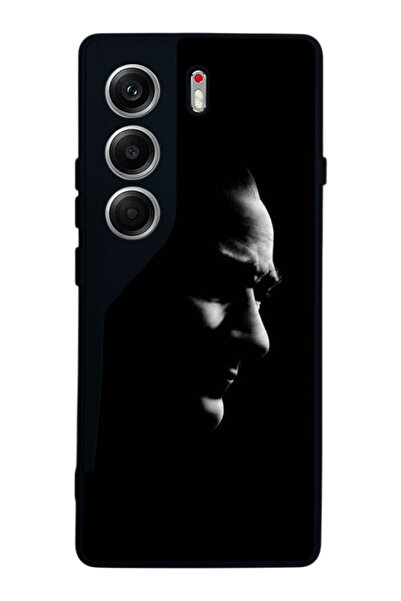 TECNO حافظة متوافقة مع هاتف Camon 40 باللون الأسود غير اللامع - سيليكون ناعم،...