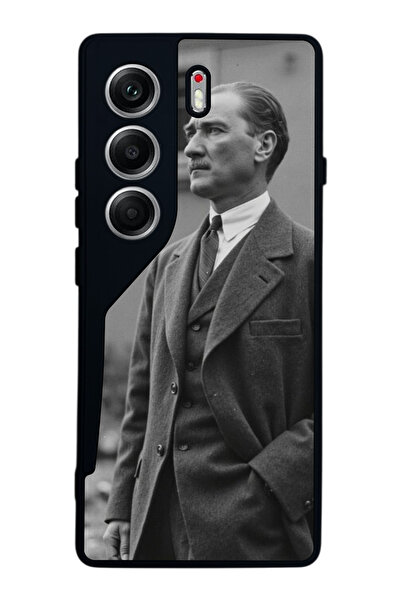 TECNO حافظة متوافقة مع هاتف Camon 40 باللون الأسود غير اللامع - سيليكون ناعم،...