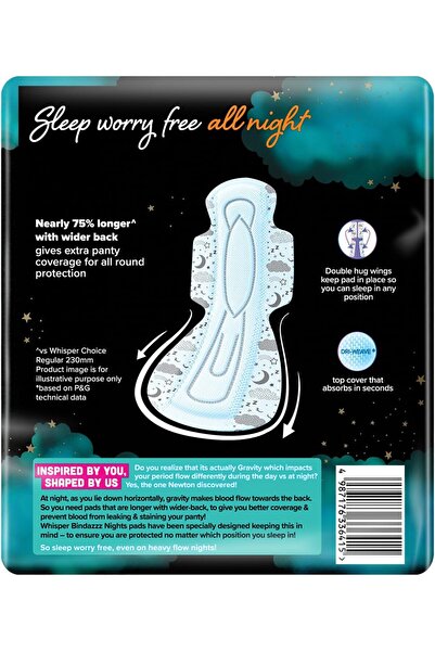 Whisper Ultra Night Sanitary Pads For Women, XXXL 20 Pads