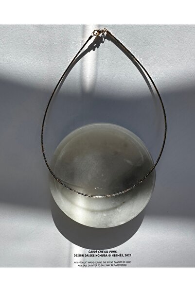 Lika xuping ince parlak iki renkli tasma kolye