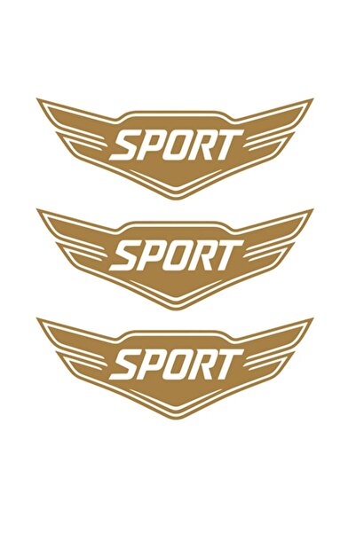 Oracal Set 3 stickere auto moto, tuning, rezistent la apa si UV, Model Sport, 30cm, cupru