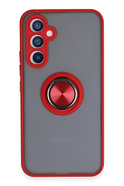 NewFace Nrzsnt Samsung Galaxy A34 5g Case Montreal Ringed Silicone Cover (03940) - Red