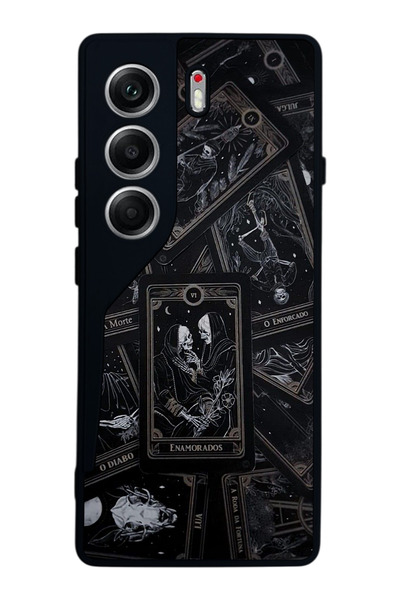 TECNO حافظة متوافقة مع هاتف Camon 40 باللون الأسود غير اللامع - سيليكون ناعم،...