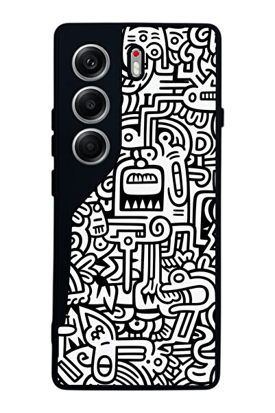 TECNO حافظة متوافقة مع هاتف Camon 40 باللون الأسود غير اللامع - سيليكون ناعم،...