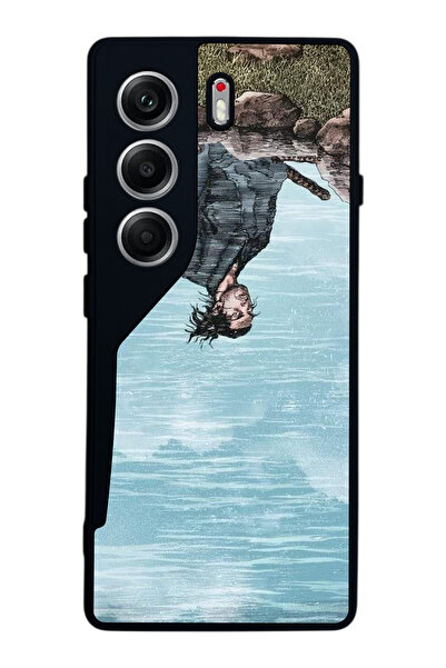 TECNO حافظة متوافقة مع كامون 40 باللون الأسود غير اللامع - سيليكون ناعم، واقي...