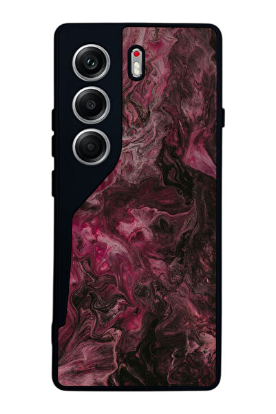 TECNO حافظة متوافقة مع هاتف Camon 40 باللون الأسود غير اللامع - سيليكون ناعم،...