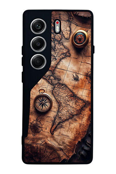 TECNO حافظة متوافقة مع هاتف Camon 40 باللون الأسود غير اللامع - سيليكون ناعم،...