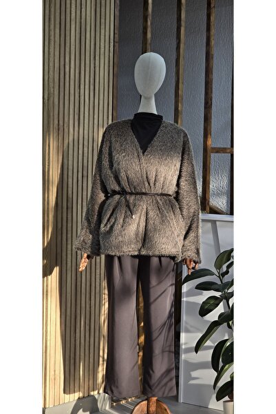 NANTİREA Feather Belt Detailed Jacket