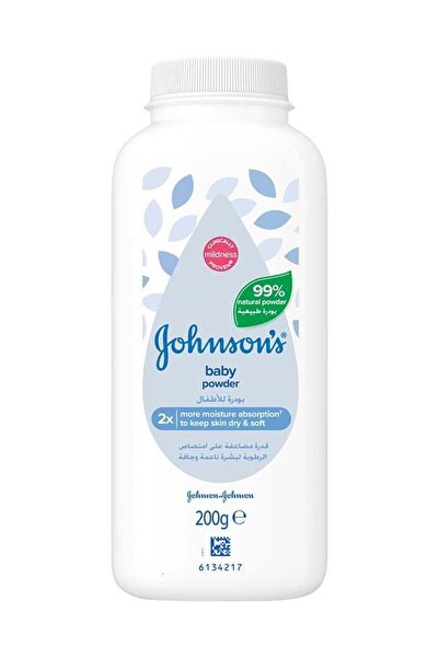 Johnson's Cornstarch Formulation Plant Based Baby Powder - 200 Gram