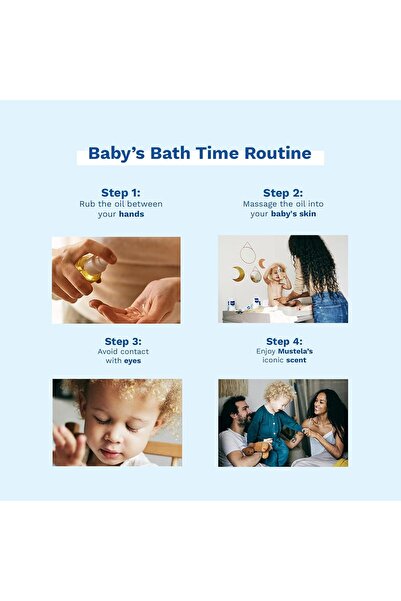 Mustela زيت الأطفال - زيت مرطب للتدليك - مع الأفوكادو الطبيعي المدعم بفيتامين...