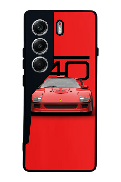 TECNO حافظة متوافقة مع هاتف Camon 40 باللون الأسود غير اللامع - سيليكون ناعم،...