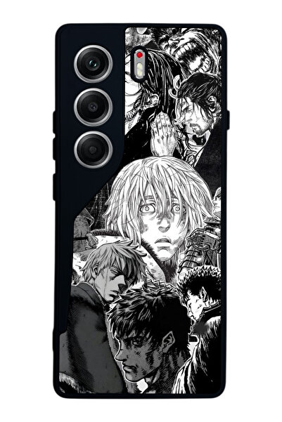 TECNO حافظة متوافقة مع هاتف Camon 40 باللون الأسود غير اللامع - سيليكون ناعم،...