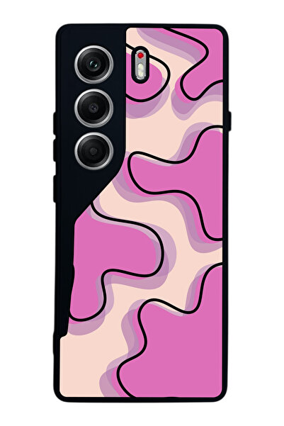 TECNO حافظة متوافقة مع هاتف Camon 40 باللون الأسود غير اللامع - سيليكون ناعم،...