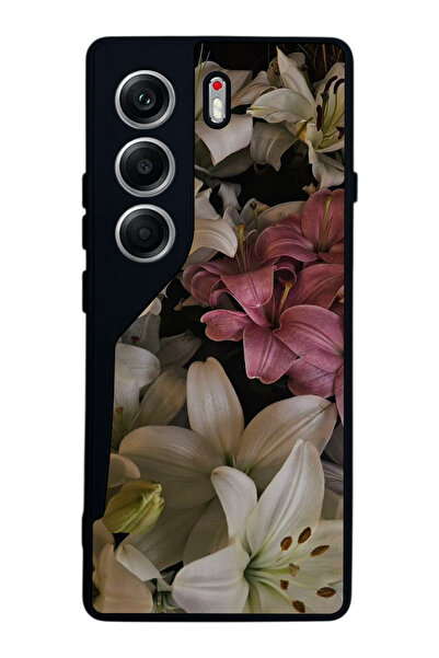 TECNO حافظة متوافقة مع هاتف Camon 40 باللون الأسود غير اللامع - سيليكون ناعم،...