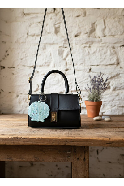 Vivesta Shop Mechanical Daily Simple Bag with Shoulder and Hand Bag and Mirror Keychain Gift with Sea Shell Figure